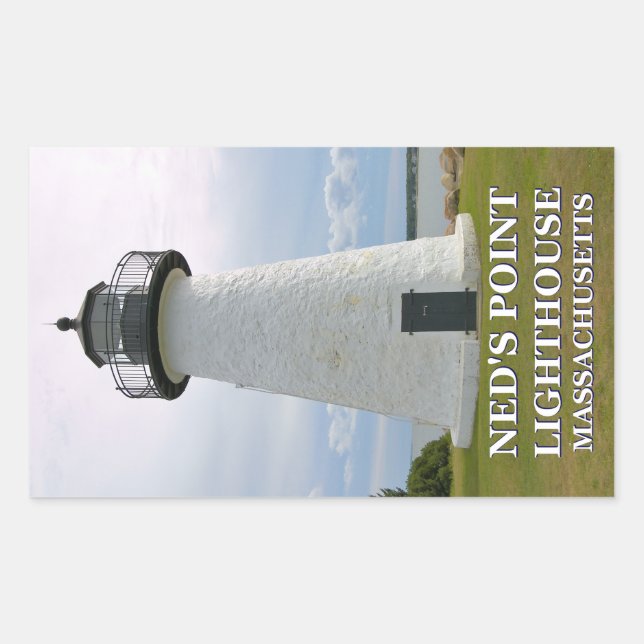 Adesivo Retangular Ned's Point Lighthouse, Massachusetts Stickers (Frente)