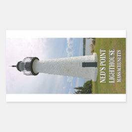 Adesivo Retangular Ned's Point Lighthouse, Massachusetts Stickers