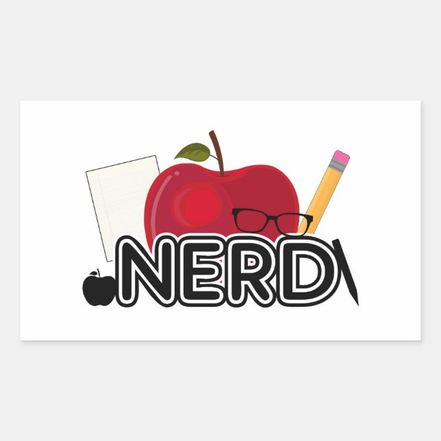 Adesivo Retangular Nerd - Logotipo (Frente)