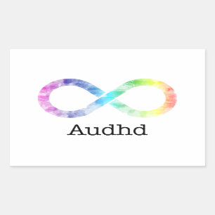 Adesivo Retangular Neurodiversidade Audhd (adhd e autista)