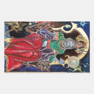 Adesivo Retangular NEUROMANCER, vermelho azul