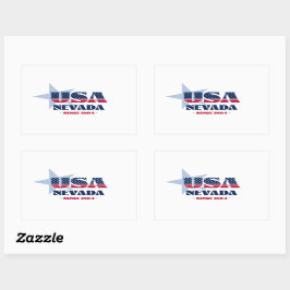 Adesivo Retangular Nevada My Home State Sticker