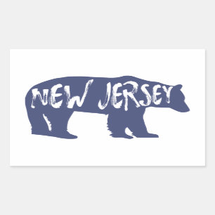 Adesivo Retangular New Jersey Bear