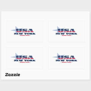 Adesivo Retangular New York My Home State Sticker