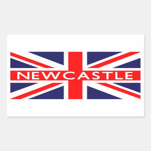Adesivo Retangular Newcastle: British Flag