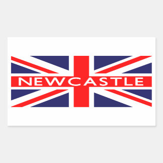 Adesivo Retangular Newcastle: British Flag
