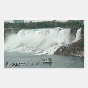 Adesivo Retangular Niagara Cai do Lado Canadiano