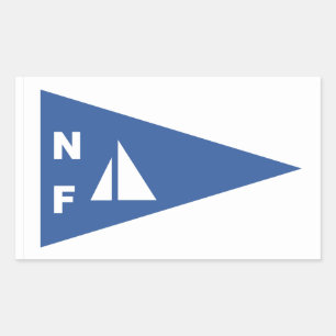 Adesivo Retangular Niagara Falls Yacht Club Burgee Rectangle Sticker