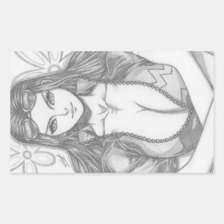 Adesivo Retangular Nico Robin ~ Criança Diabólica