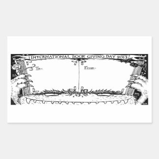 Adesivo Retangular Nicola L. Robinson - Livro de Dar Dia