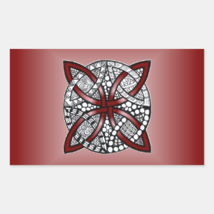 Adesivo Retangular Nó Celular de Vinho