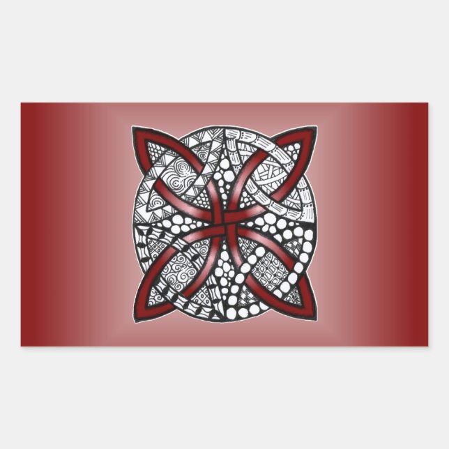 Adesivo Retangular Nó Celular de Vinho (Frente)