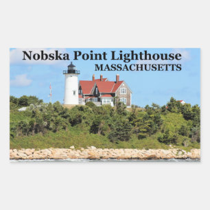 Adesivo Retangular Nobska Point Lighthouse, Massachusetts Stickers