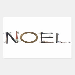 Adesivo Retangular Noel Sticker