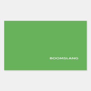 Adesivo Retangular Nome da cor verde de Boomslang