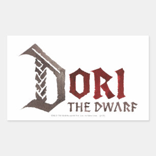Adesivo Retangular Nome de Dori