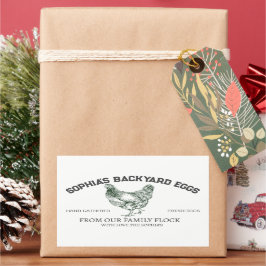 Adesivo Retangular Nome do Proprietário da Fazenda Russa Personalizad