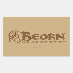 Adesivo Retangular Nome do urso de BEORN™