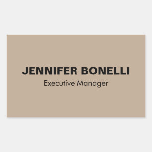 Adesivo Retangular Nome personalizado minimalista da tendência