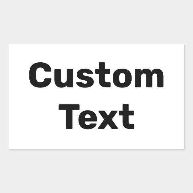 Adesivo Retangular Nomes personalizados/personalizados feitos/persona (Frente)