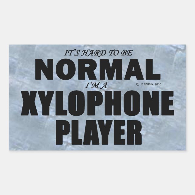 Adesivo Retangular Normal do Leitor de Xylofone (Frente)
