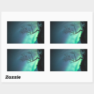 Adesivo Retangular Norte Lights Noruega