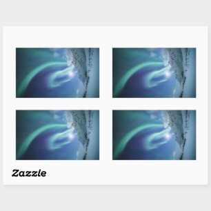 Adesivo Retangular Norte Lights Noruega