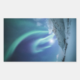 Adesivo Retangular Norte Lights Noruega
