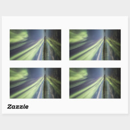 Adesivo Retangular Norte Lights Noruega