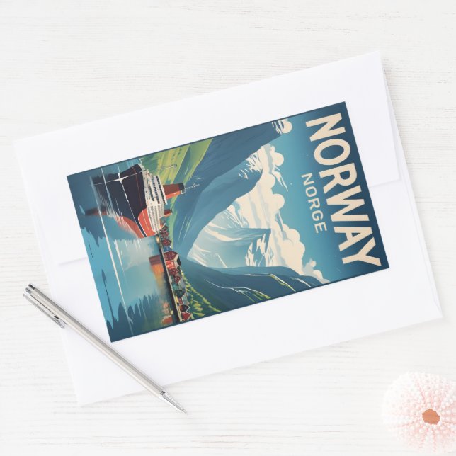 Adesivo Retangular Noruega (Envelope)