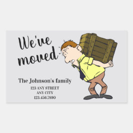 Adesivo Retangular Nós nos mudamos