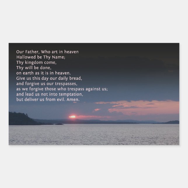 Adesivo Retangular Nosso Pai Orador (Frente)