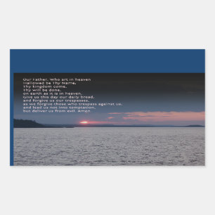 Adesivo Retangular Nosso Pai Orador