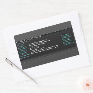 Adesivo Retangular Notepad Coder Computer Programmer Format Dark Mode