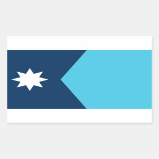 Adesivo Retangular Nova bandeira do Estado do Minnesota