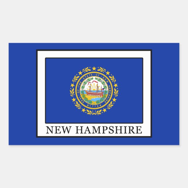 Adesivo Retangular Nova Hampshire (Frente)