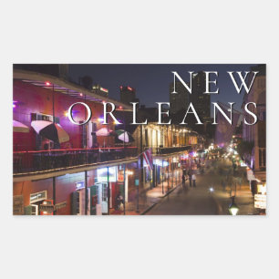 Adesivo Retangular Nova Orleans, Louisiana O Bairro Francês