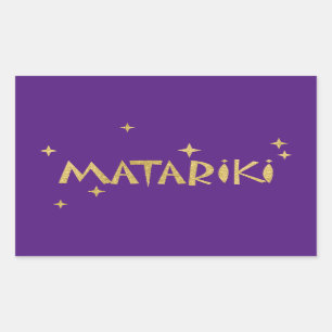 Adesivo Retangular Nova Zelândia Maori - Estrelas Matariki 2