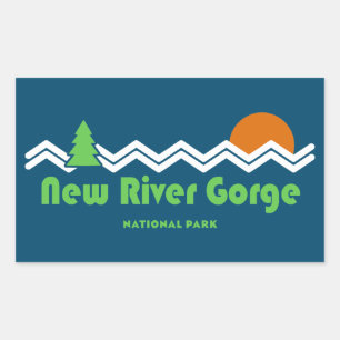 Adesivo Retangular Novo Parque Nacional do Gorge do Rio