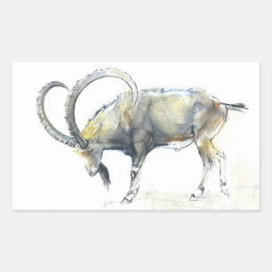 Adesivo Retangular Nubian Ibex 2008