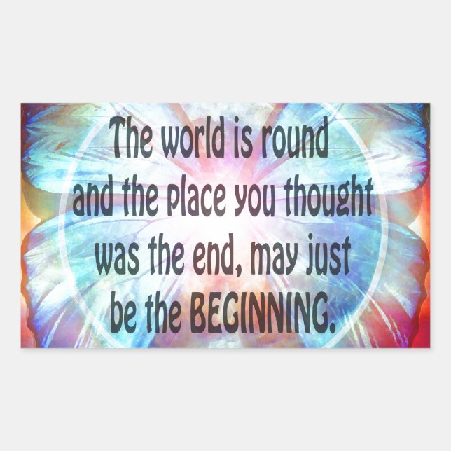 Adesivo Retangular Nunca Desistir (Frente)