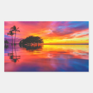 Adesivo Retangular Nuvens majestosas & reflexão