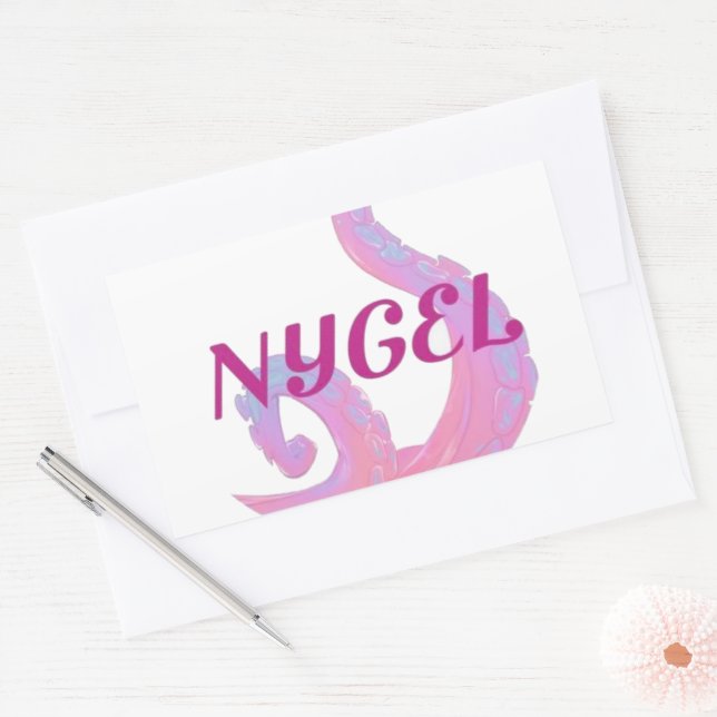 Adesivo Retangular NYGEL Sticker (Envelope)
