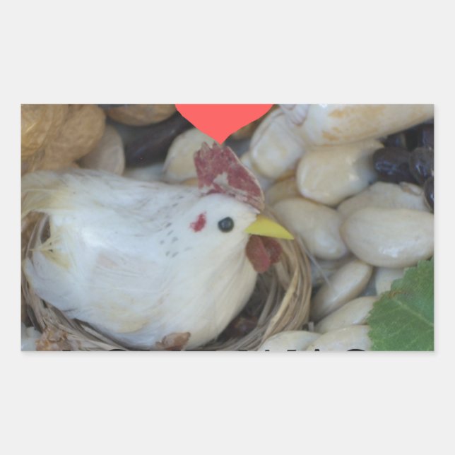 Adesivo Retangular O amor estava no ar (Frente)