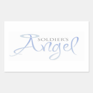 Adesivo Retangular O anjo do soldado