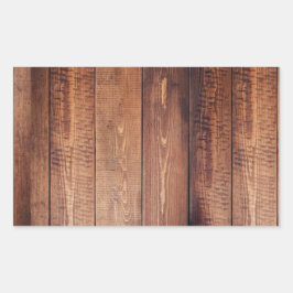 Adesivo Retangular O aspecto da madeira real