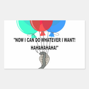 Adesivo Retangular O Cobra Voador