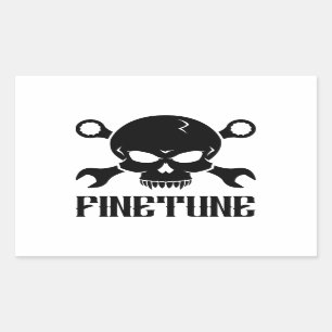 Adesivo Retangular O crânio "n" utiliza ferramentas 2 - Finetune