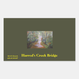 ADESIVO RETANGULAR O CREEK BRIDGE STICKER DE HARROD