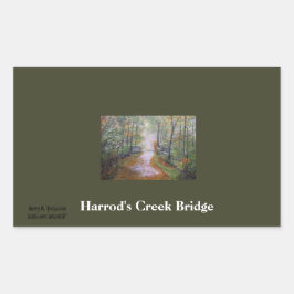 ADESIVO RETANGULAR O CREEK BRIDGE STICKER DE HARROD